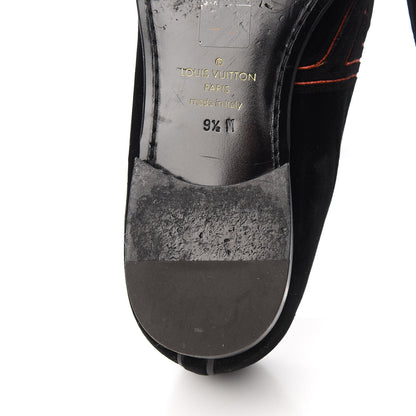 Louis Vuitton Velvet Upside Down Auteuil Slipper 9.5 Black 14 of 15