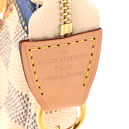 Louis Vuitton Damier Azur Summer Trunks Saint Barth Mini Pochette Accessories 6 of 10