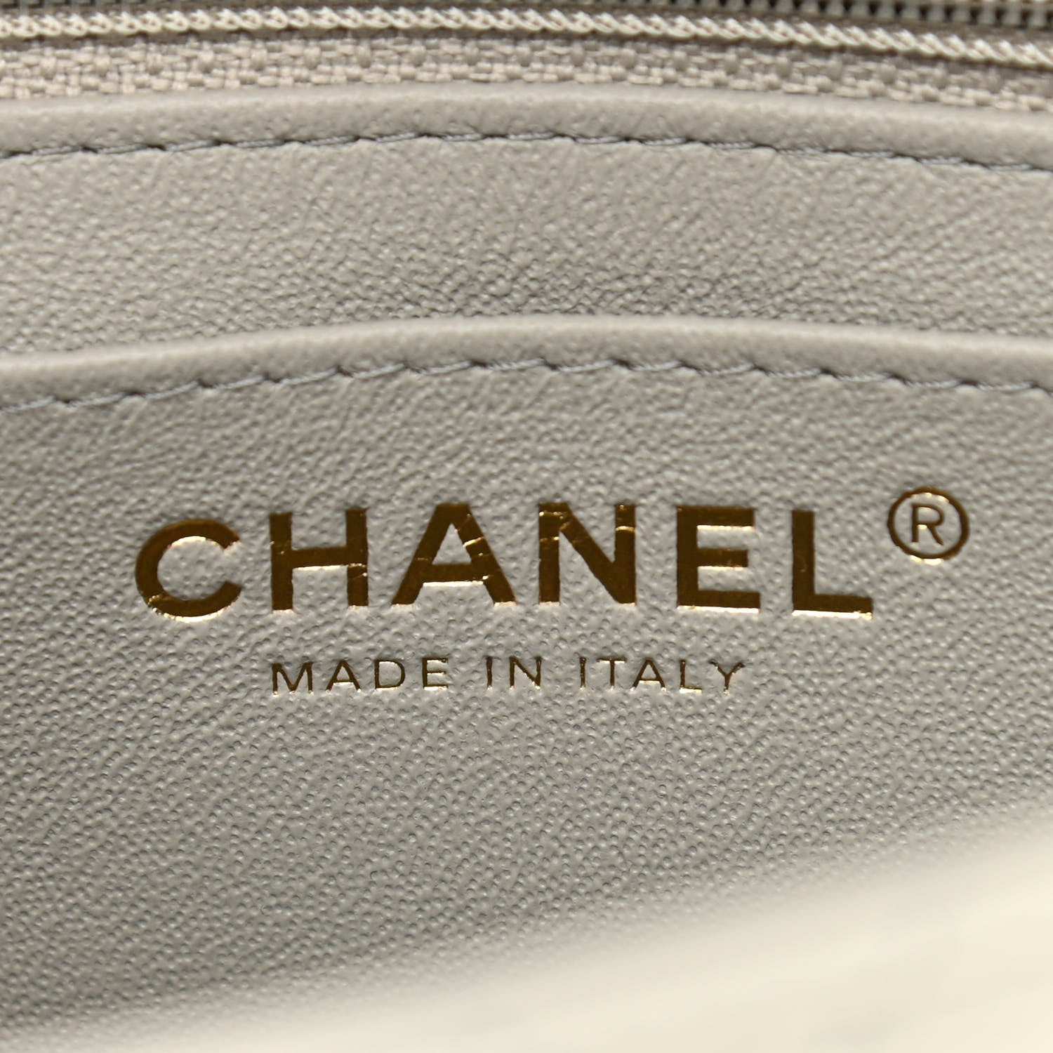 Chanel Lambskin Quilted Mini Square Flap Grey 6 of 11