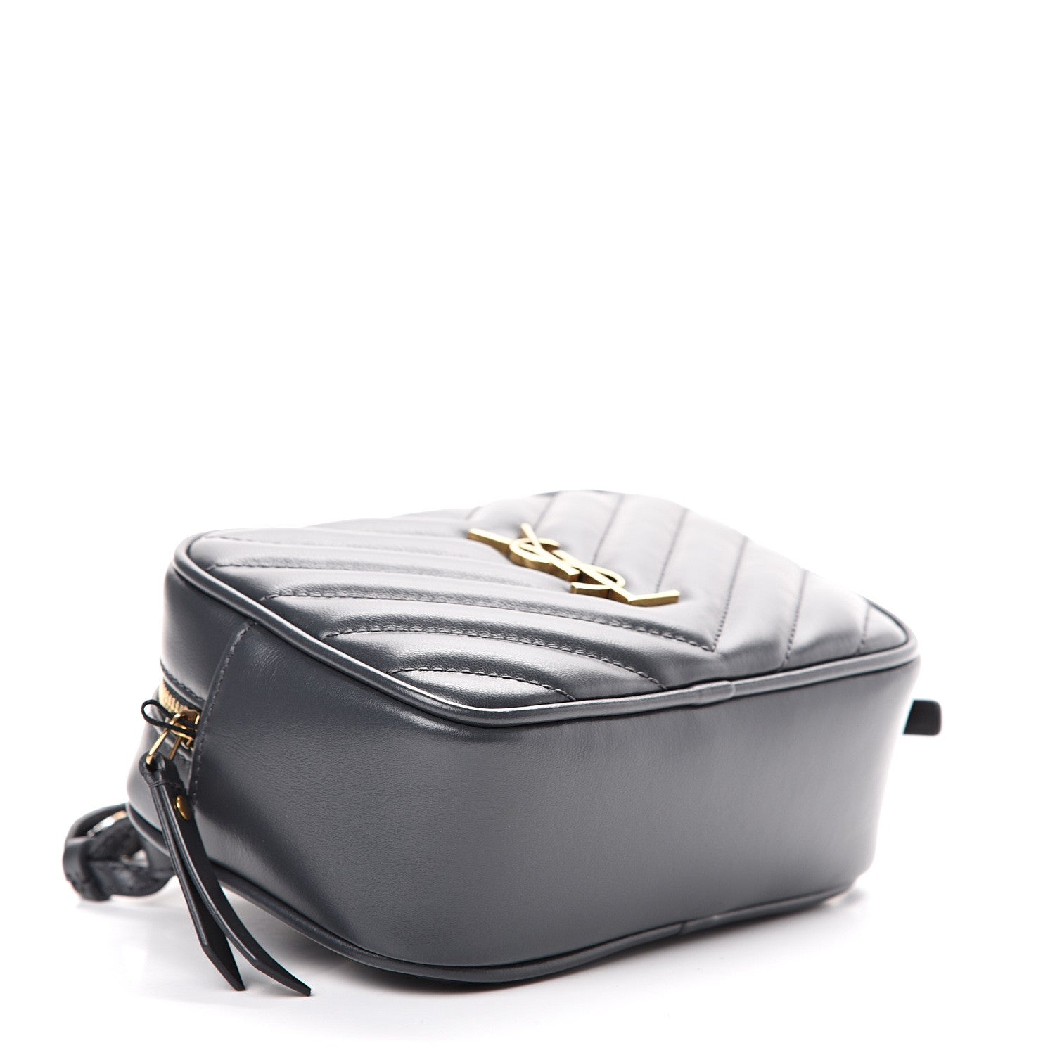 Saint Laurent Calfskin Matelasse Monogram Lou Belt Bag Smog 3 of 10