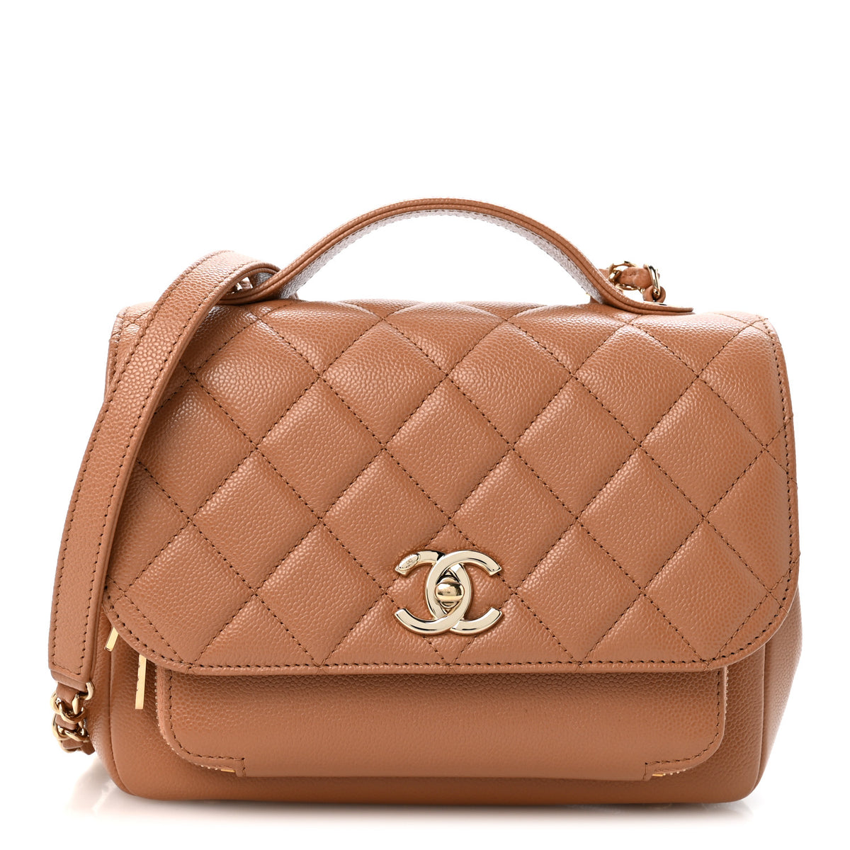 Chanel Caviar Quilted Medium Business Affinity Flap Brown 1 of 12