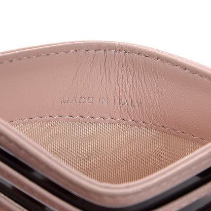 Chanel Lambskin Camellia Embossed Card Holder Nude 7 of 9