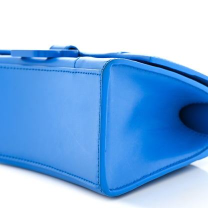 Balenciaga Shiny Box Calfskin Tonal B Hourglass Top Handle Bag XS Screen Blue 10 of 12