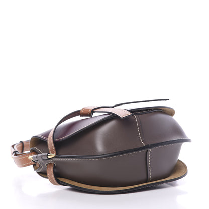 Loewe Calfskin Small Gate Crossbody Bag Oxblood Tan 3 of 9