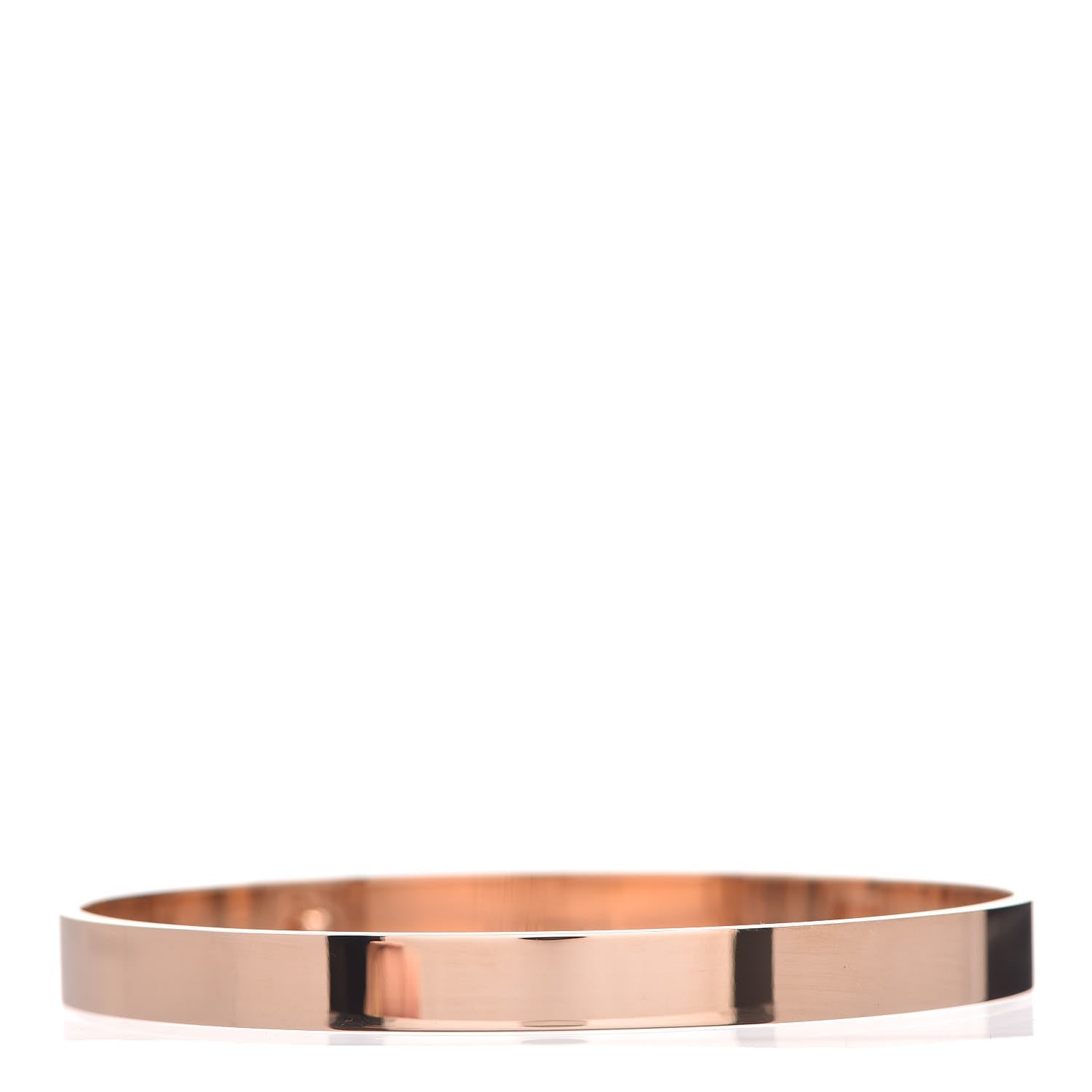 Hermes 18K Rose Gold PM Collier De Chien Bracelet LG 3 of 5