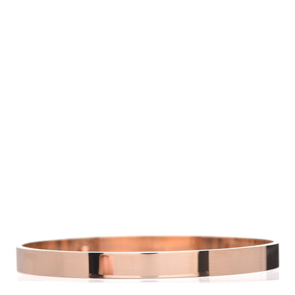 Hermes 18K Rose Gold PM Collier De Chien Bracelet LG 3 of 5