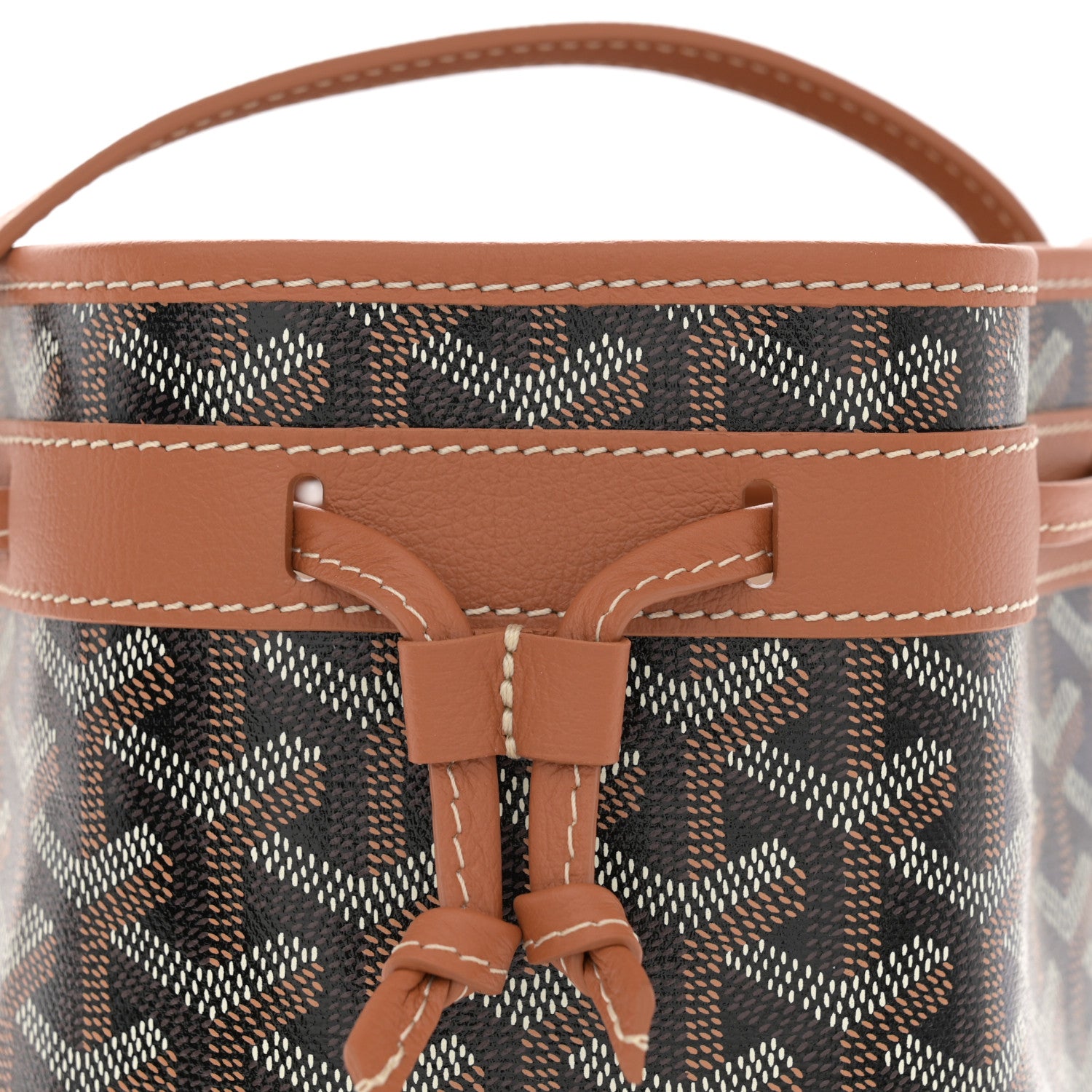 Goyard Goyardine Petit Flot Bucket Bag PM Black Gold 7 of 9