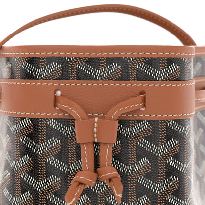 Goyard Goyardine Petit Flot Bucket Bag PM Black Gold 7 of 9