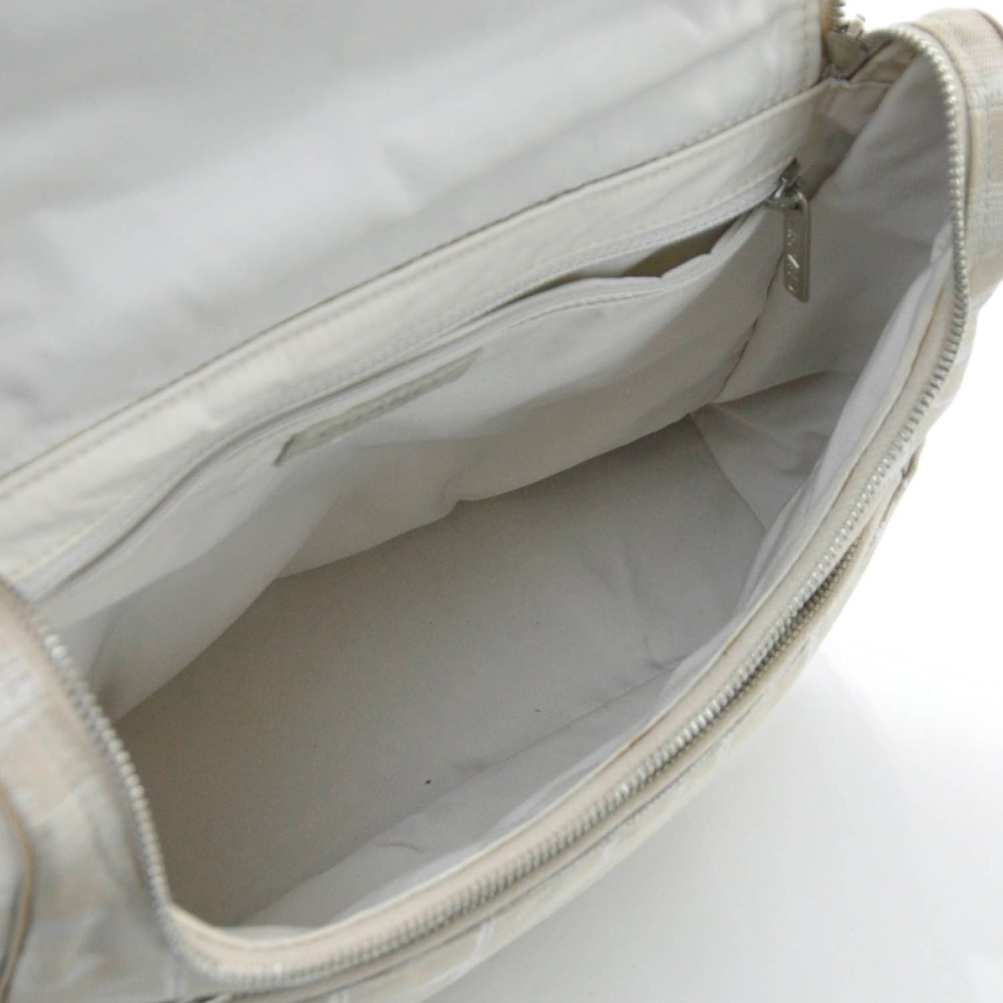 Nylon Travel Convertible Backpack Beige