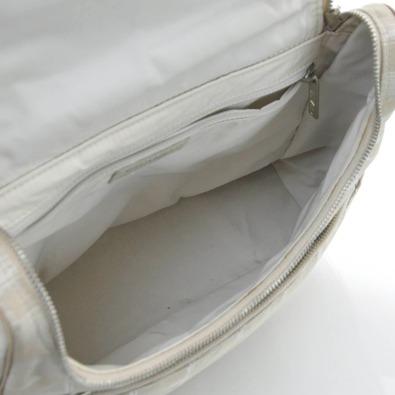 Chanel Nylon Travel Convertible Backpack Beige 9 of 11
