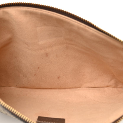 Gucci GG Supreme Monogram Large Ophidia Pouch Clutch Brown 5 of 10