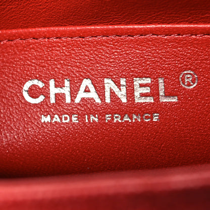 Chanel Caviar Quilted Mini Rectangular Flap Red 6 of 11