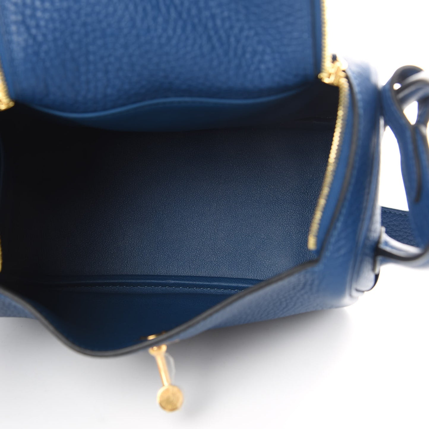 Taurillon Clemence Mini Lindy 20 Deep Bleu