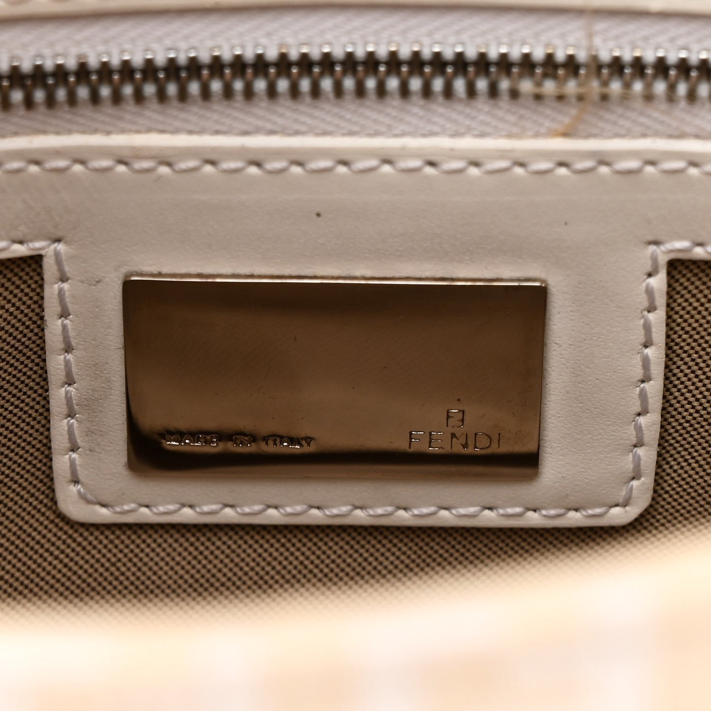 Zucchino Cuoio Mini Mama Baguette Beige White