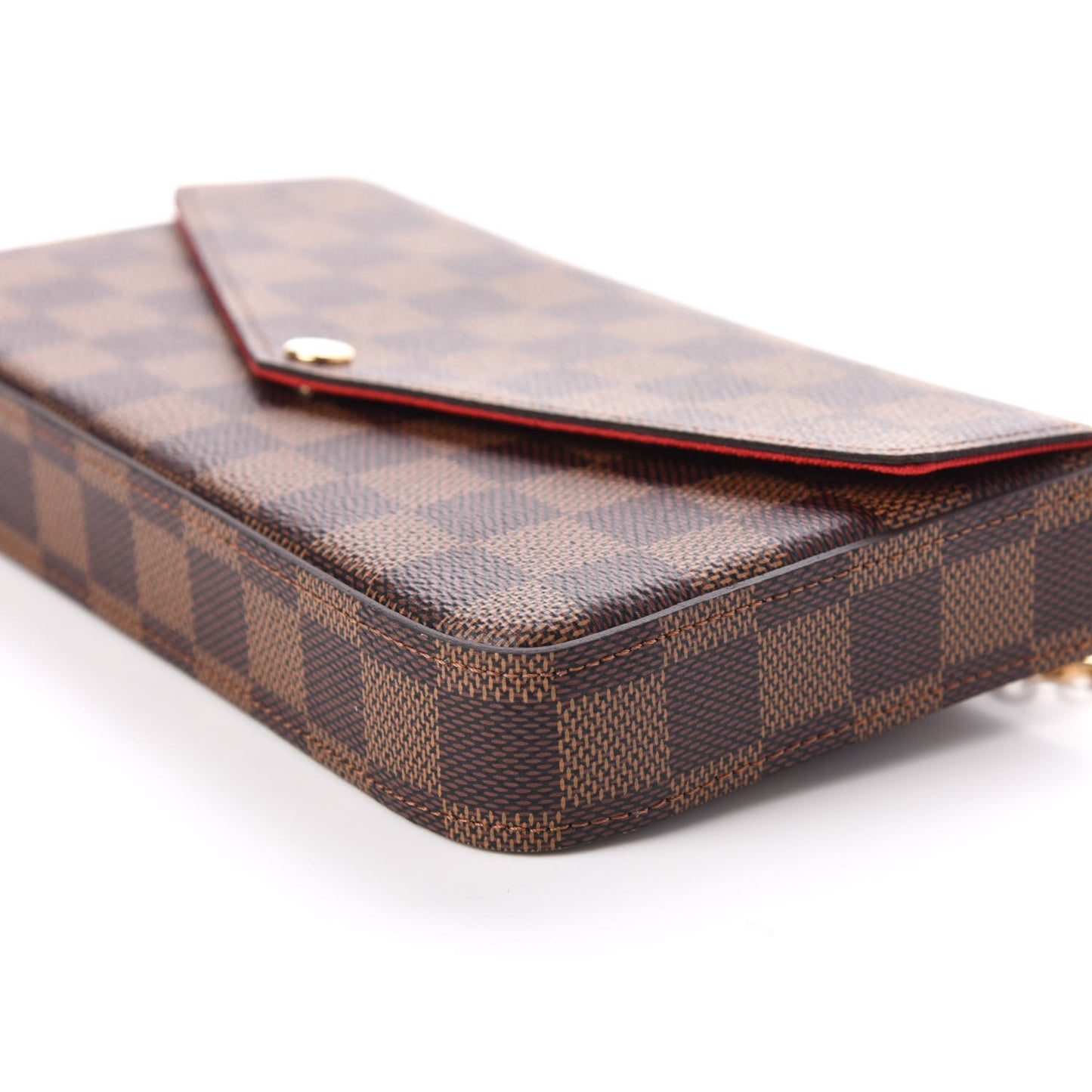Damier Ebene Pochette Felicie Chain Wallet