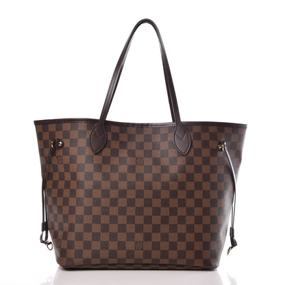 Louis Vuitton Damier Ebene Neo Neverfull MM Rose Ballerine 3 of 9
