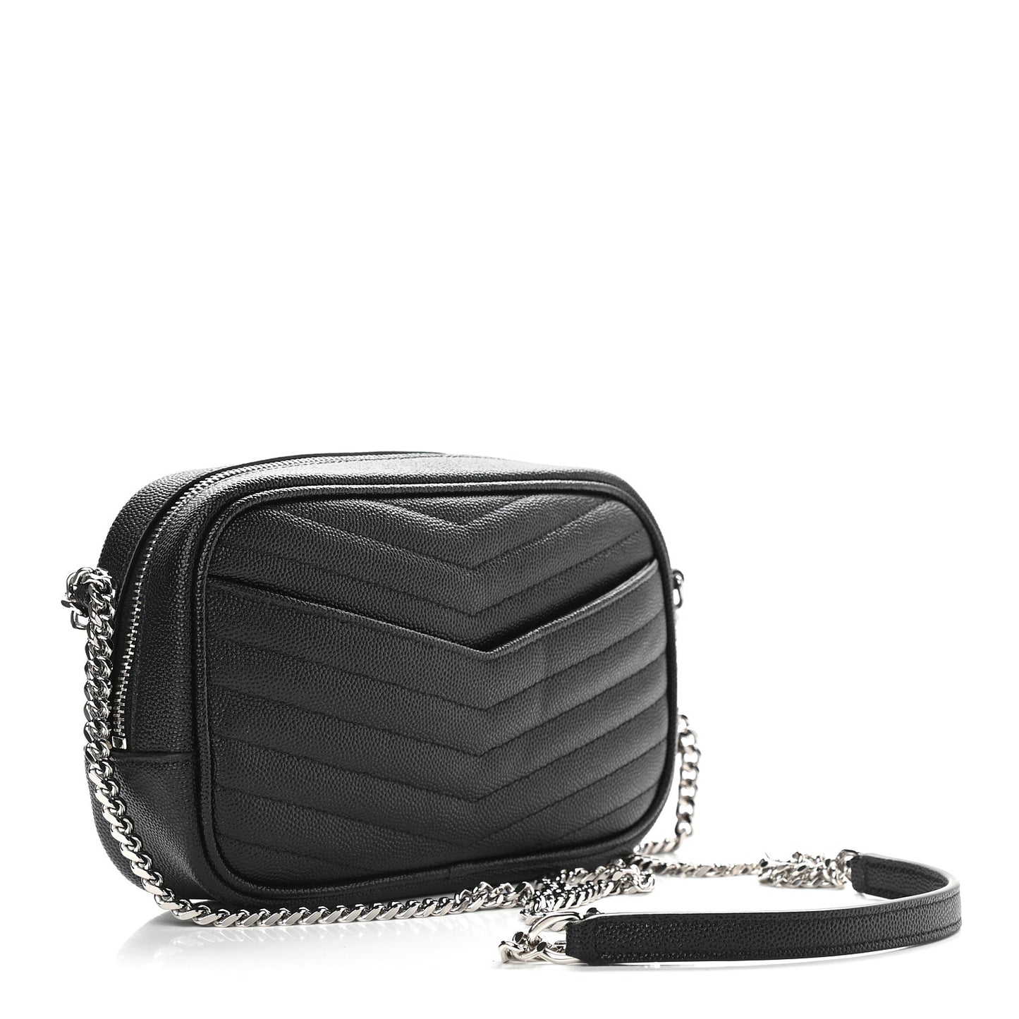 Grain De Poudre Matelasse Monogram Mini Lou Camera Bag Black