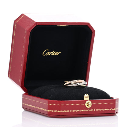 Cartier 18K Pink Yellow White Gold Small Trinity Ring 59 8.75 5 of 5