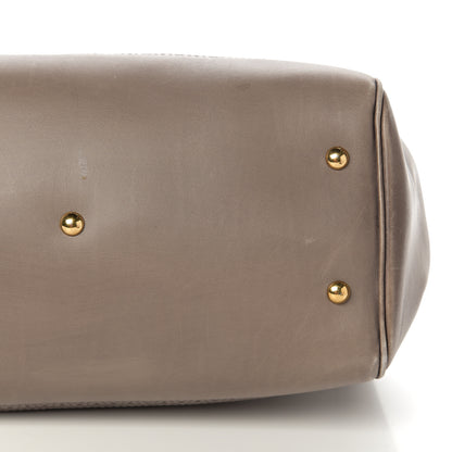 Gucci Calfskin Duilio Brogue Top Handle Bag Grey 16 of 17
