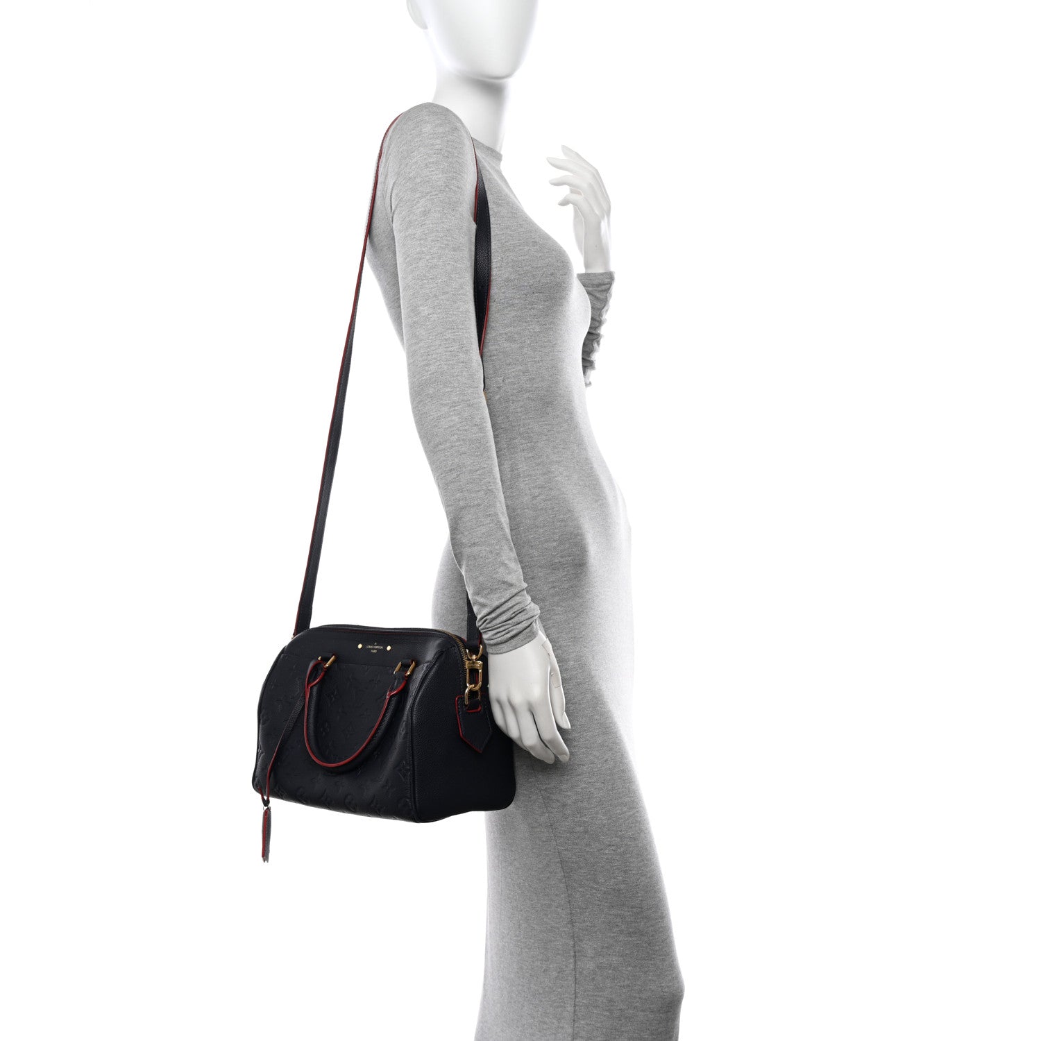 Louis Vuitton Empreinte Speedy Bandouliere 25 NM Marine Rouge 2 of 12