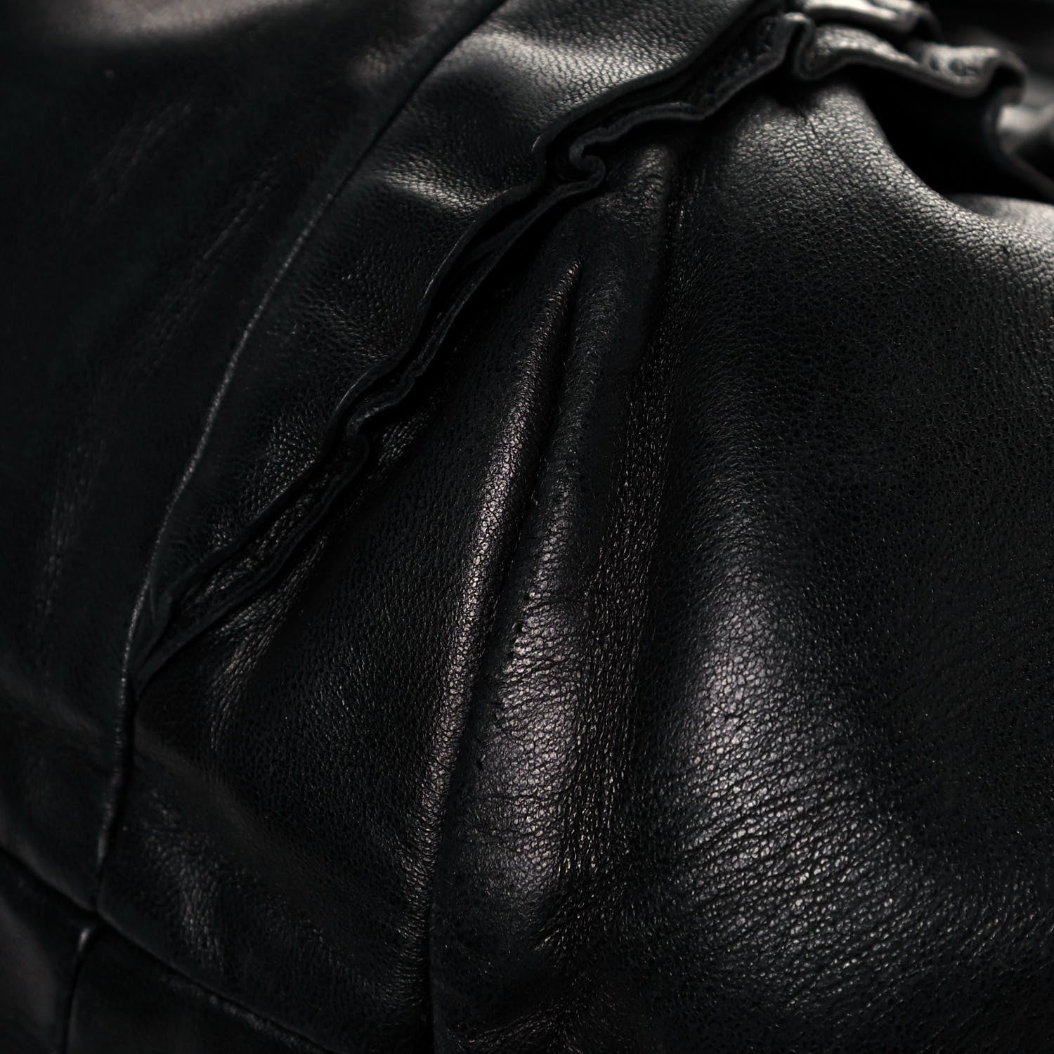Prada Nappa Ruffle Hobo Black 12 of 15