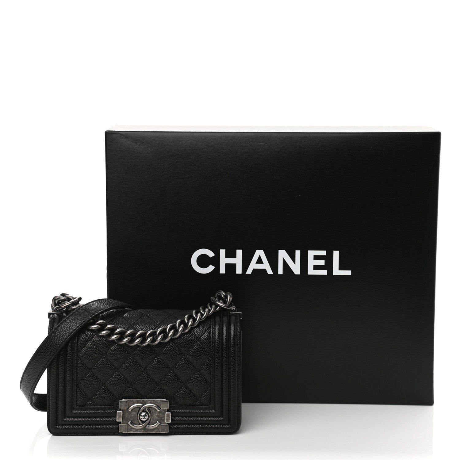 Chanel Caviar Quilted Small Boy Flap Black 11 of 11