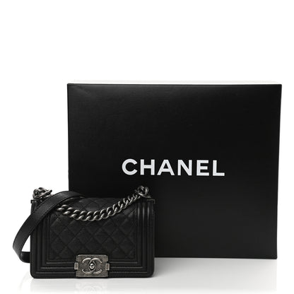 Chanel Caviar Quilted Small Boy Flap Black 11 of 11
