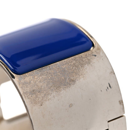 Hermes Enamel Extra Wide Clic Clac H Bracelet GM Bleu Electrique 6 of 7