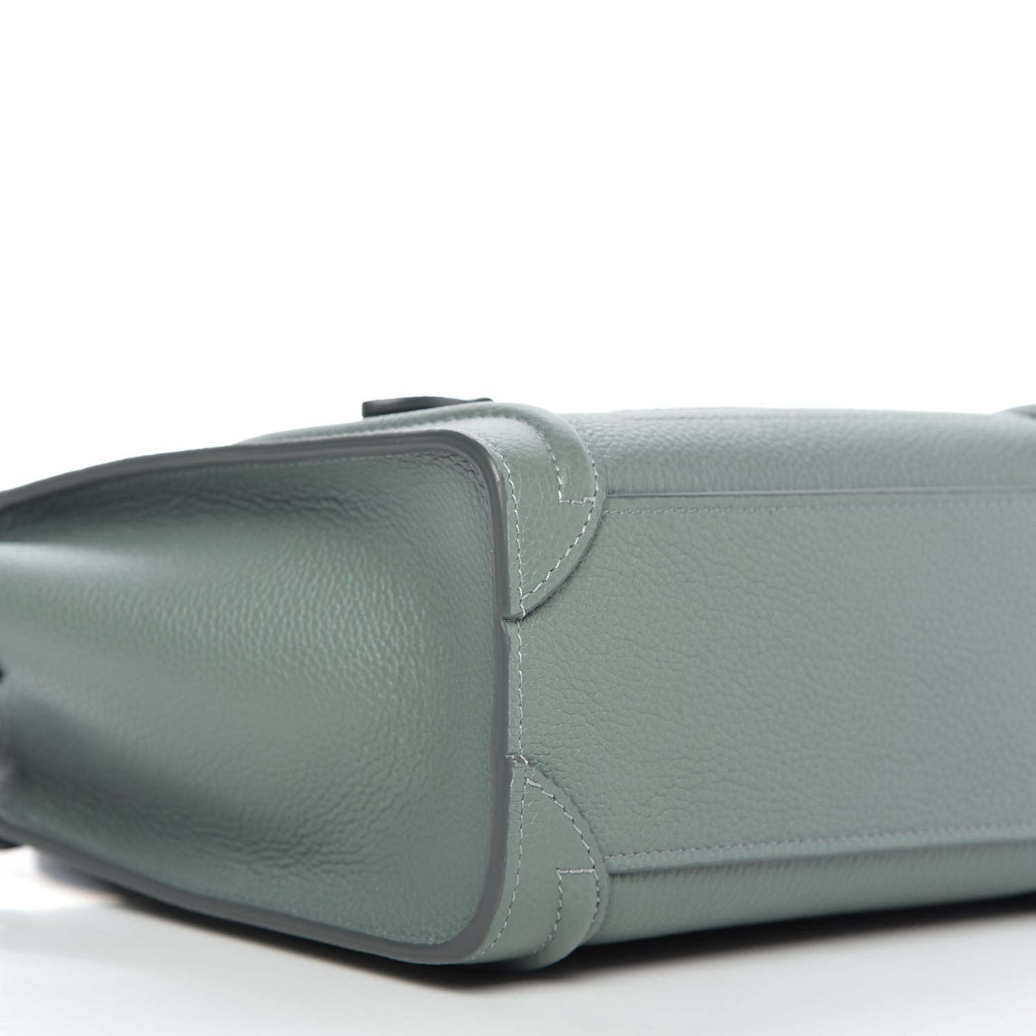 Celine Drummed Calfskin Nano Luggage Celadon 6 of 10