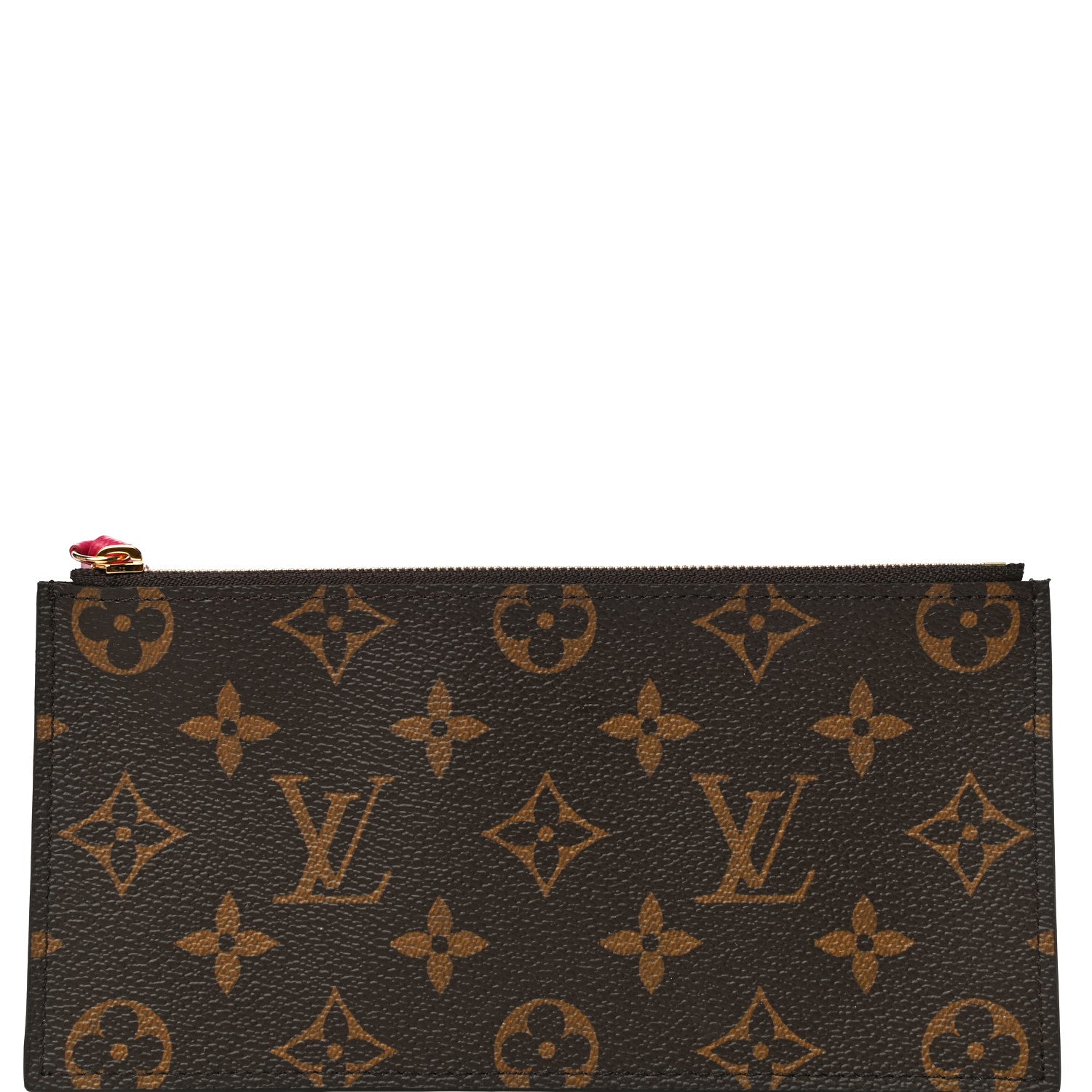 Louis Vuitton Monogram Felicie Chain Wallet Zippered Insert Fuchsia 7 of 9