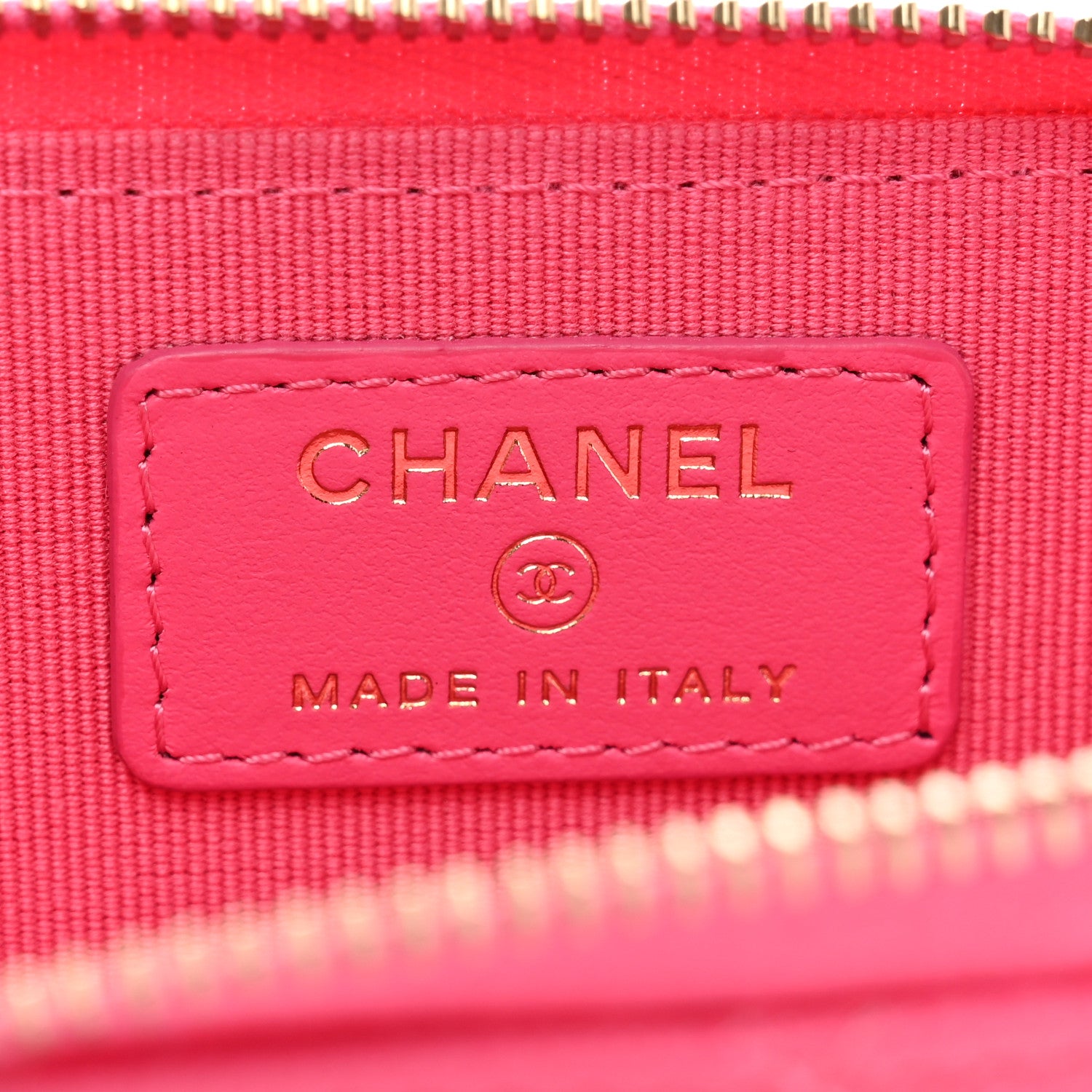 Chanel Caviar Quilted Zipped Key Holder Case Pink 6 of 7