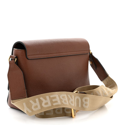 Burberry Calfskin Vintage Check Note Crossbody Bag Tan 3 of 10