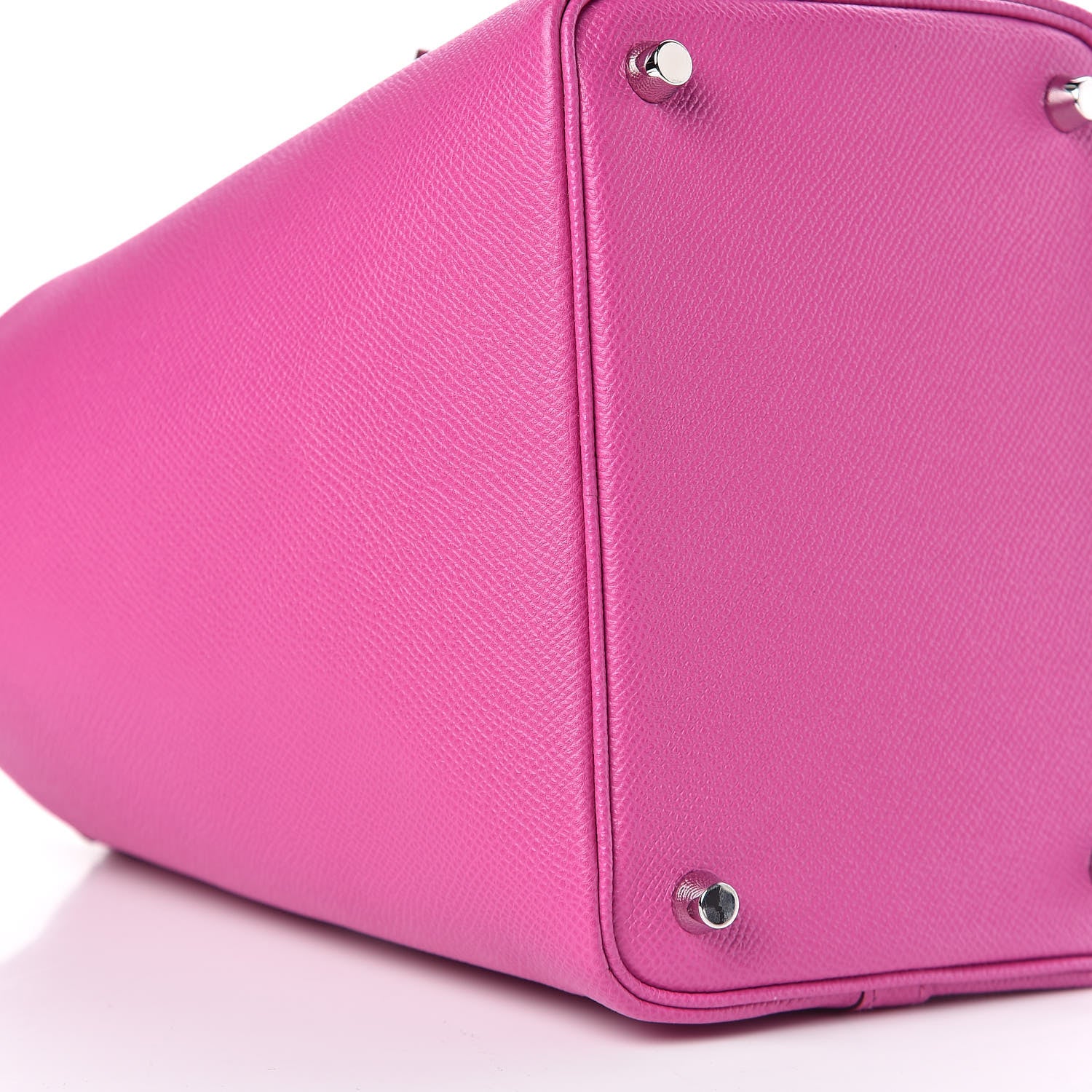 Hermes Epsom Tressage De Cuir Picotin Lock 18 PM Magnolia Bleu Saphir Craie 8 of 9