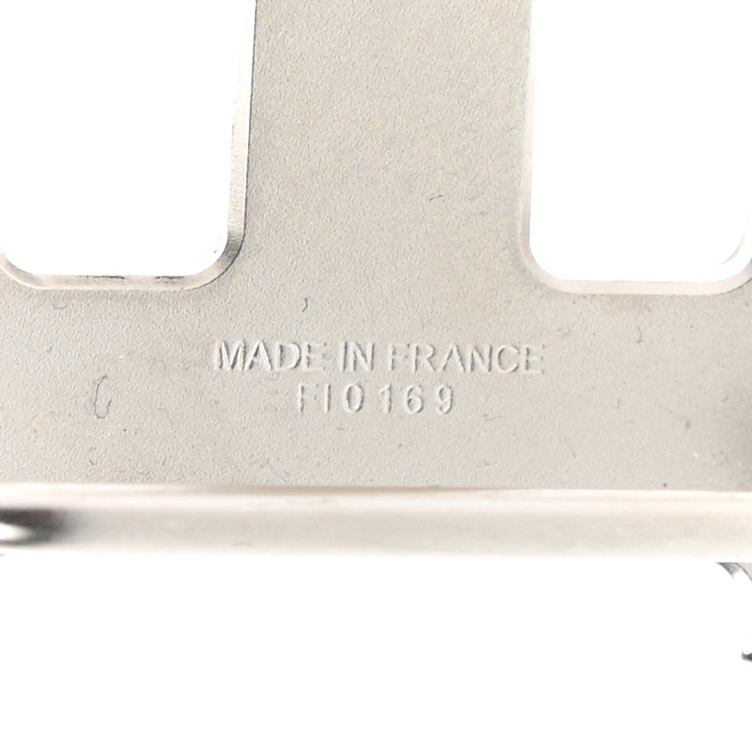 Hermes Polished Palladium 24mm Mini H Belt Buckle Silver 3 of 3