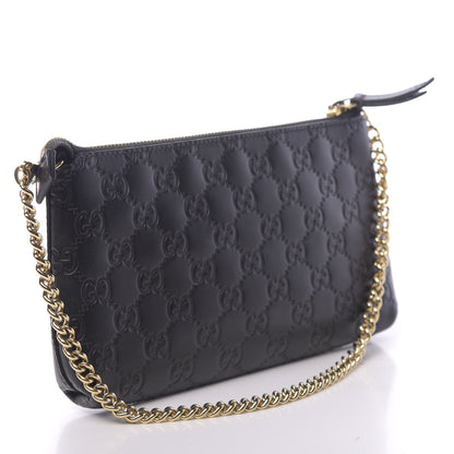 Gucci Guccissima Signature Wrist Wallet Black 3 of 11