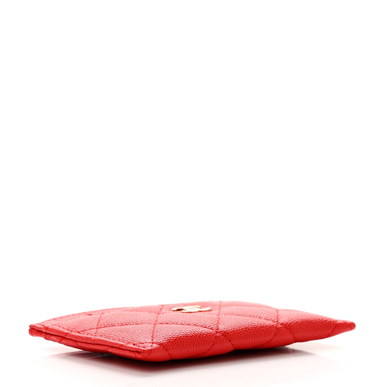 Chanel Caviar Quilted Card Holder Red 4 of 8