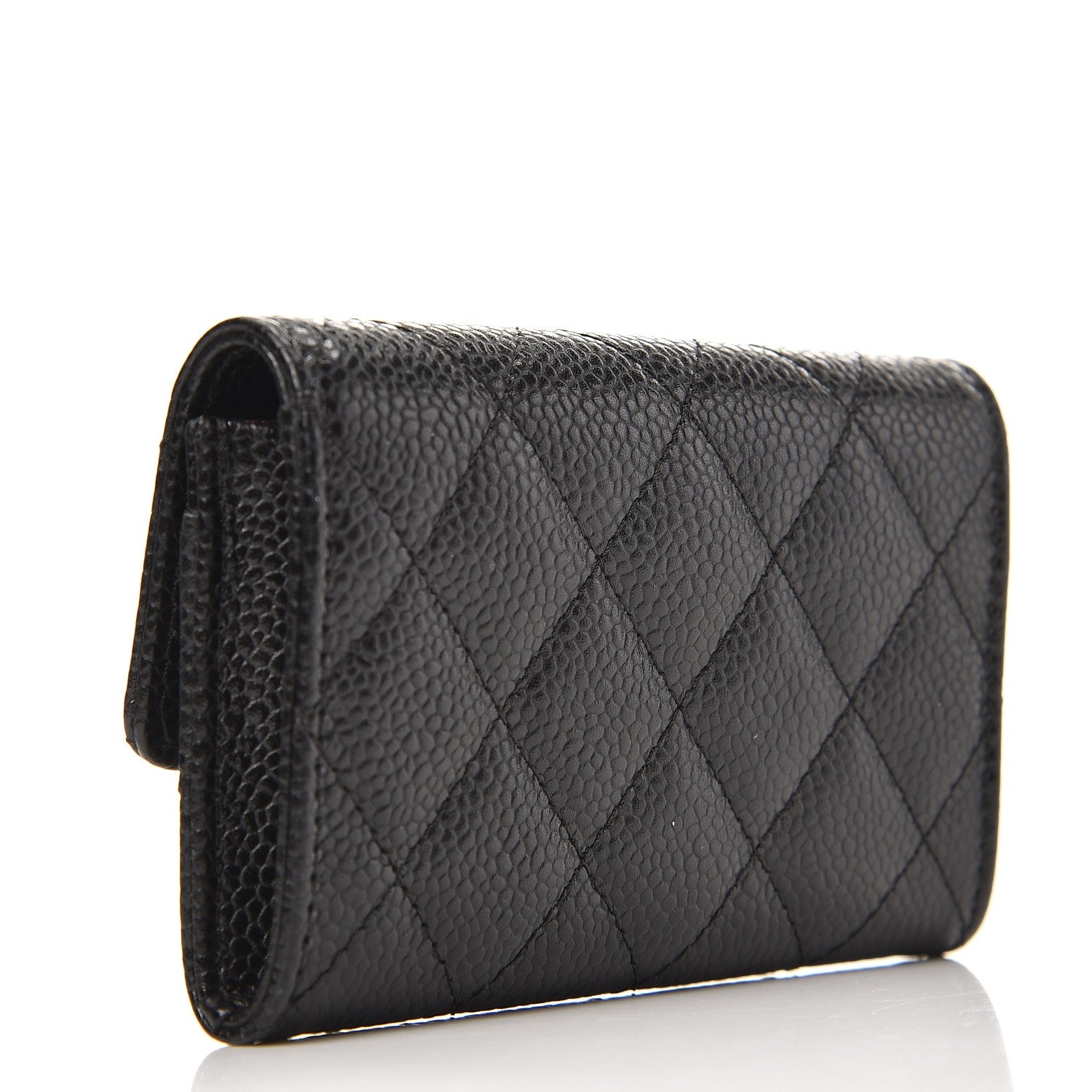 Chanel Caviar Quilted Flap Card Holder Black 3 of 9
