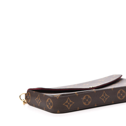 Louis Vuitton Monogram Pochette Felicie Chain Wallet Fuchsia 8 of 10
