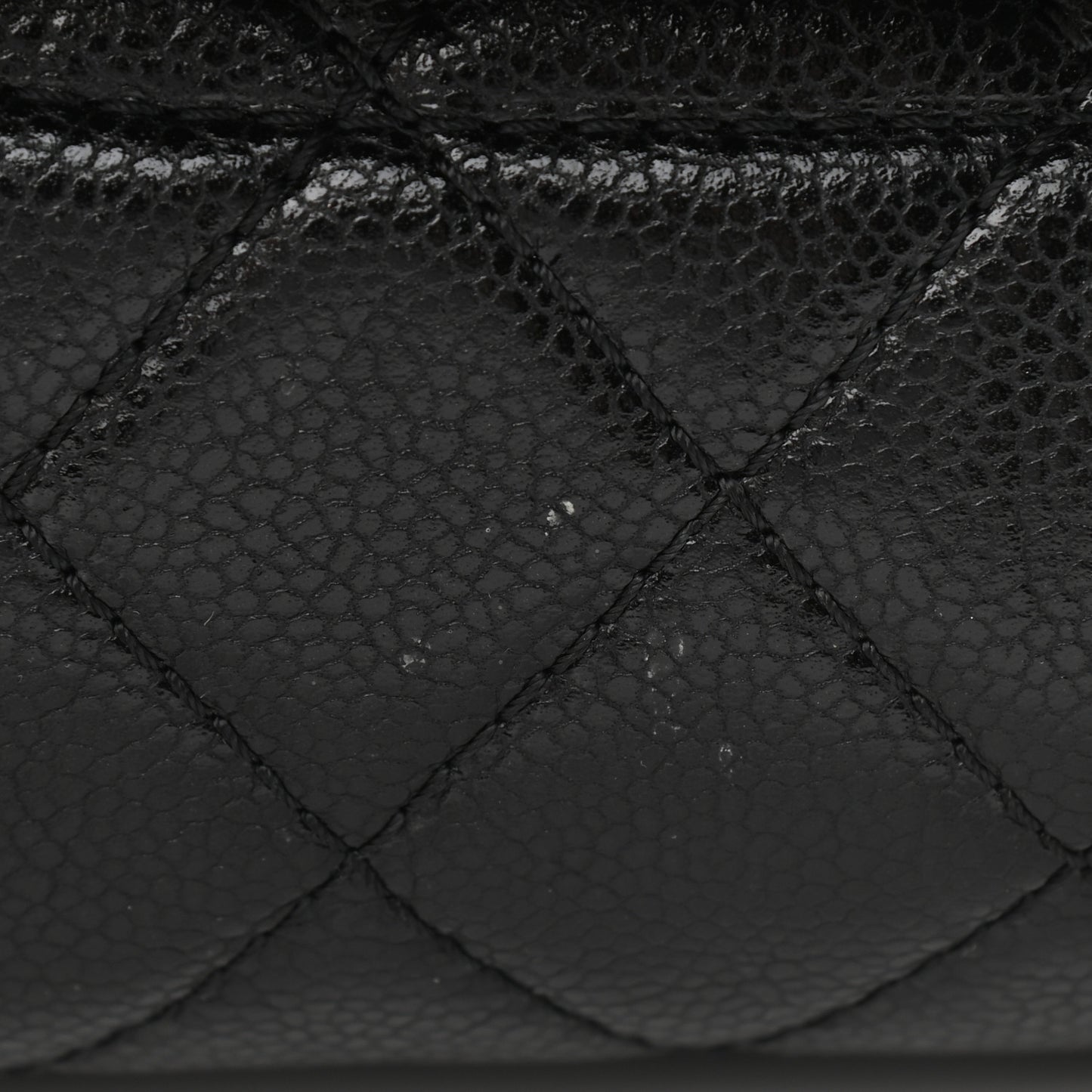 Caviar Quilted Timeless Accordion Flap Black
