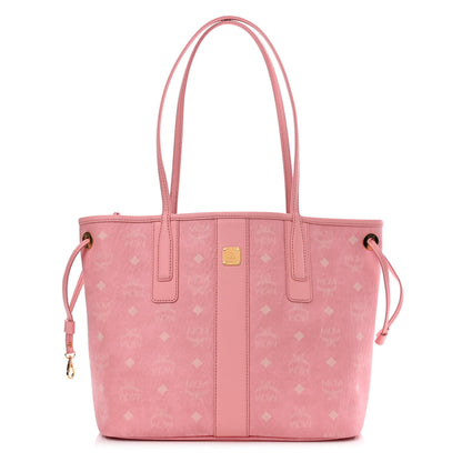 MCM Visetos Small Liz Reversible Shopper Tote Blossom Pink 3 of 16