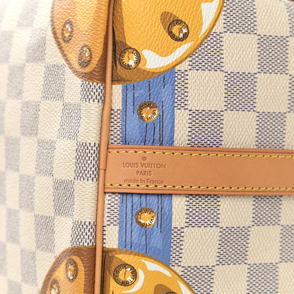 Louis Vuitton Damier Azur Summer Trunks Speedy Bandouliere 30 6 of 10