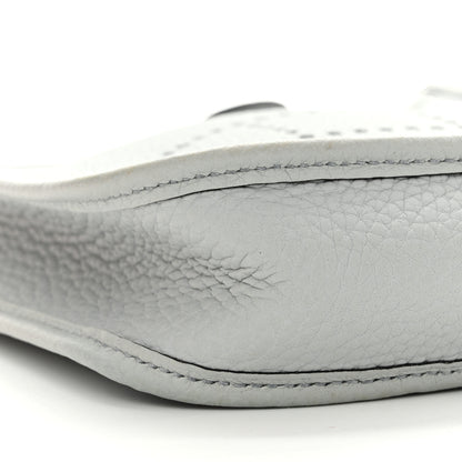 Hermes Taurillon Clemence Amazone Evelyne TPM Bleu Pale Nata 9 of 11