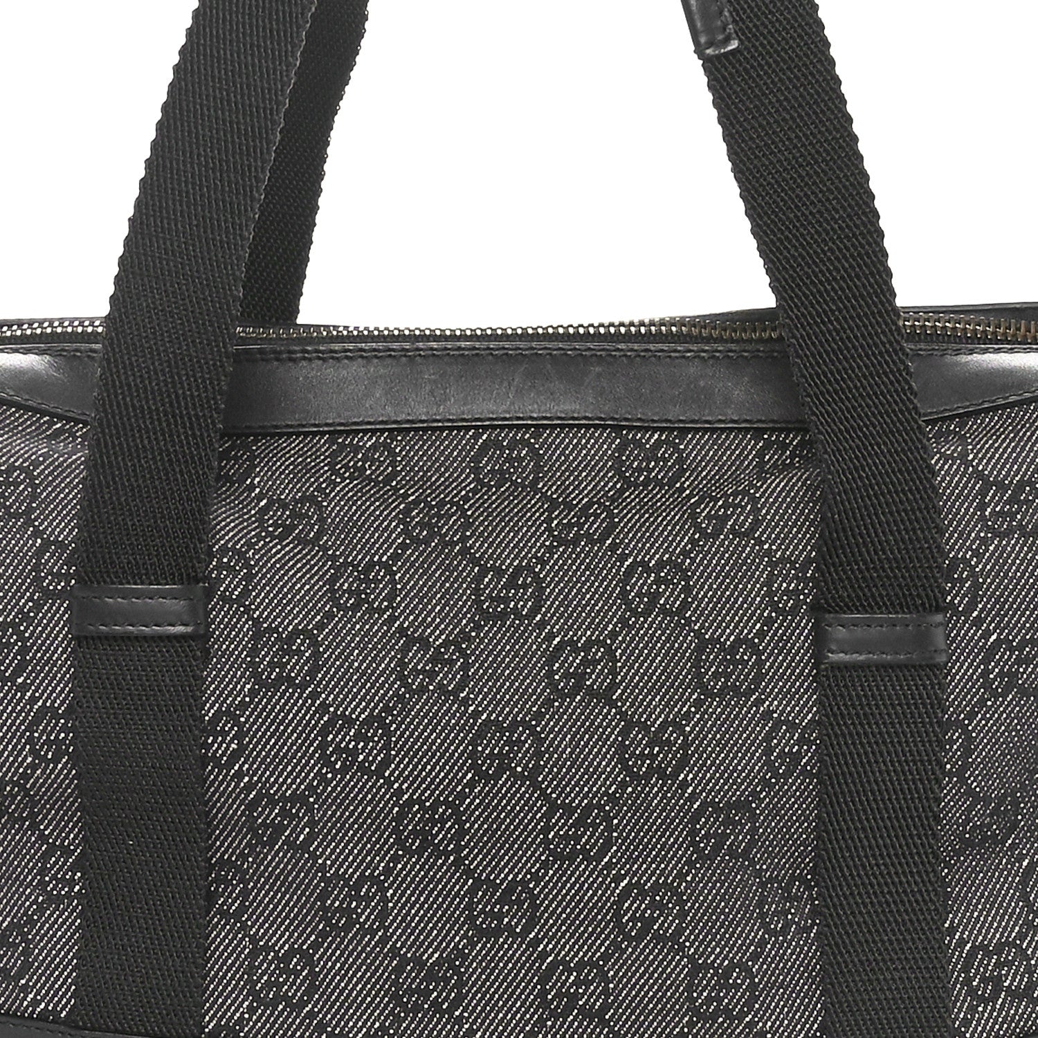 Gucci Monogram Carry On Duffle Bag Black 8 of 10