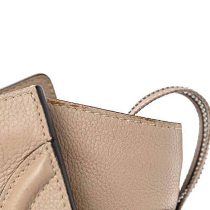 Celine Drummed Calfskin Mini Luggage Dune 12 of 12