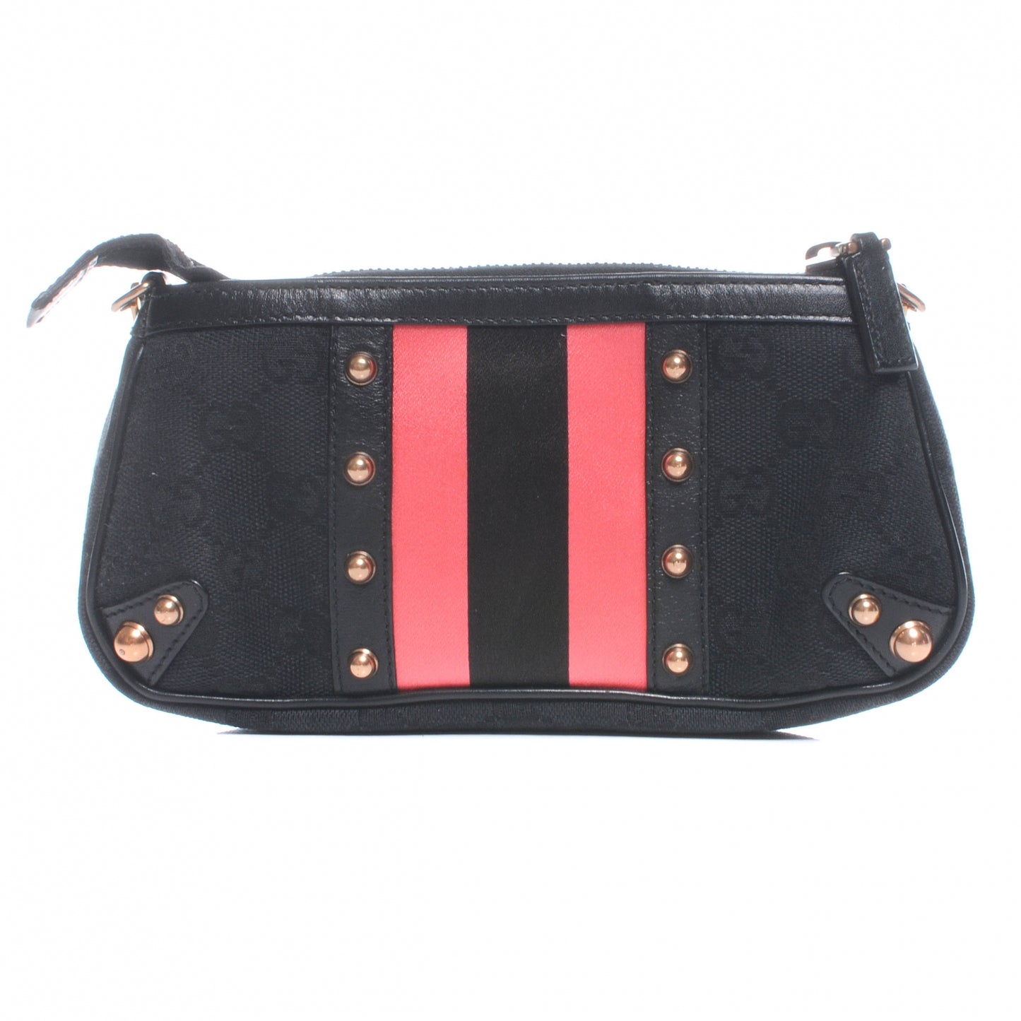 Monogram Web Clutch Black