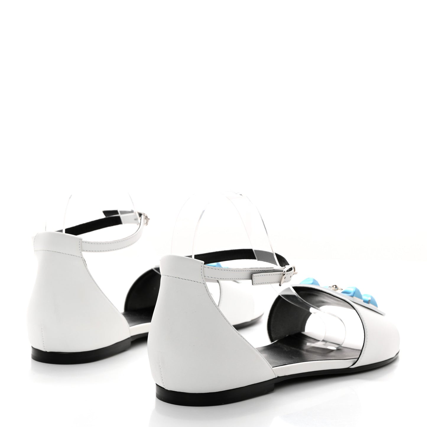 Calfskin Desiree Sandals 39.5 White