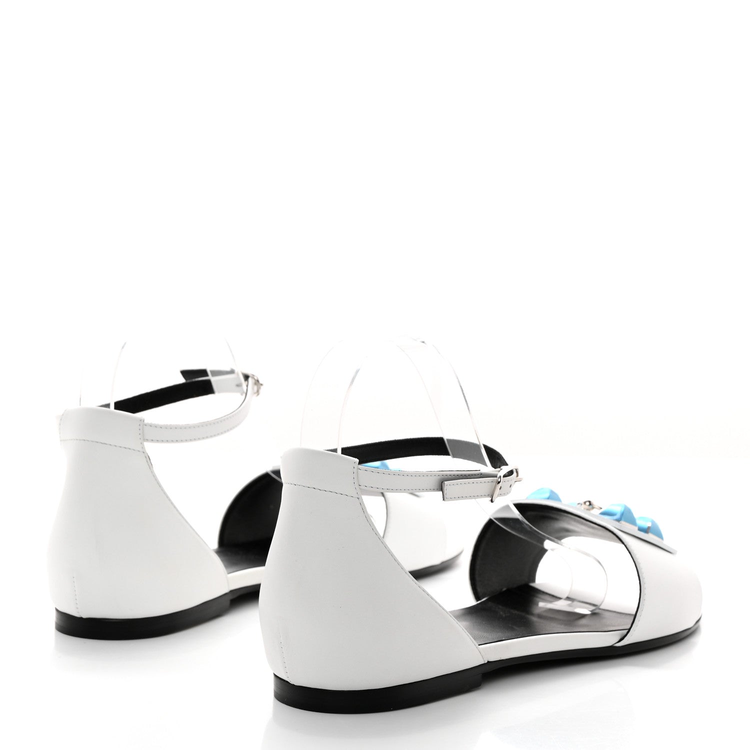 Hermes Calfskin Desiree Sandals 39.5 White 4 of 9