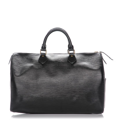 Louis Vuitton Epi Speedy 35 Black 1 of 7