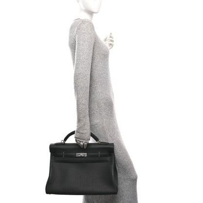 Hermes Togo Maxi Kelly Retourne 42 Black 2 of 11