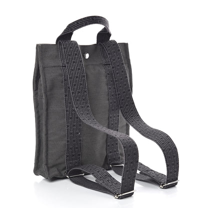 Hermes Canvas Herline Backpack Grey 3 of 9